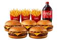 Cheeseburger Feast with Fries and Cola
