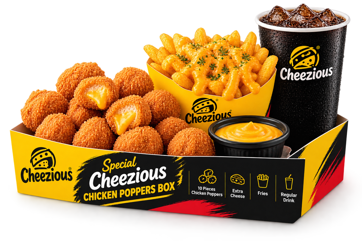 Cheezious Chicken Poppers Box