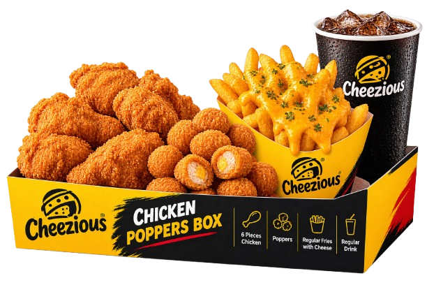 Cheezious Chicken Poppers Box Feast