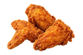 3 Crispy Fried Chicken Wings Pile