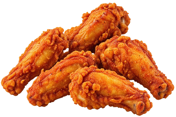 6 Crispy Wings