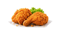 Crispy Two Piece Fried Chicken Advertisement