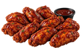 10 Glossy BBQ Chicken Wings with Dipping Sauce