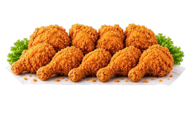 Golden Ten-Piece Fried Chicken Platter